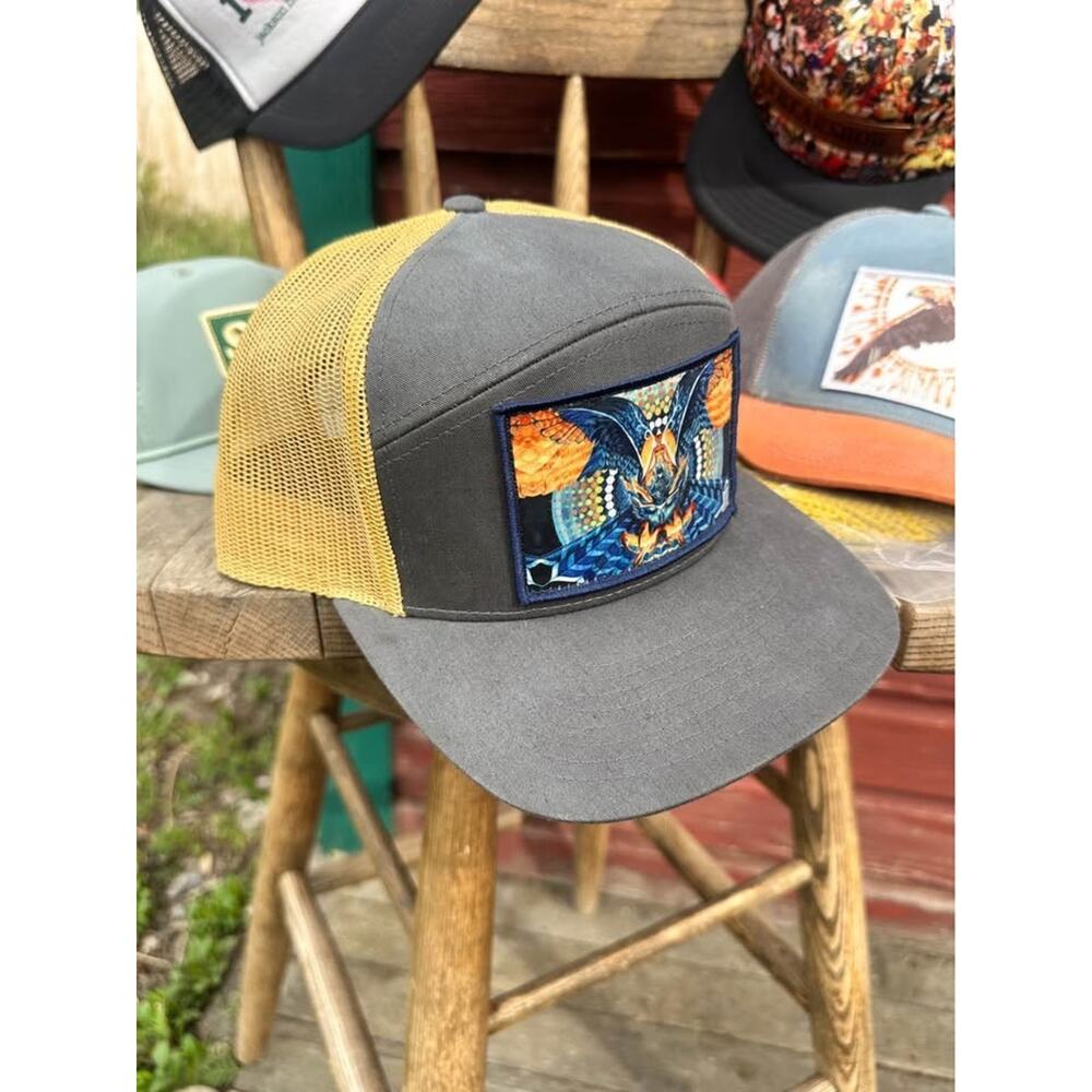 Lot 7 Premium Trucker Hats Helen Seay Artist Session Jackson Hole Boutique Caps - Picture 4 of 7